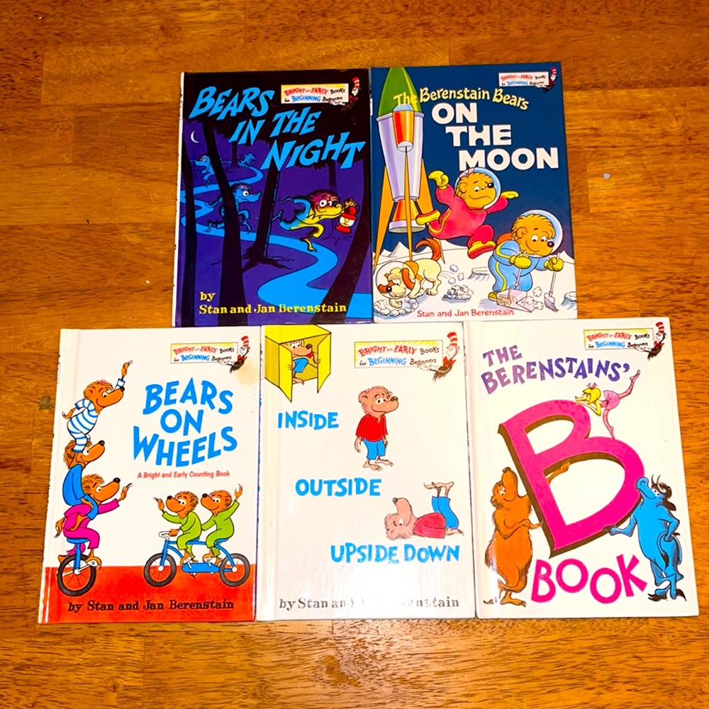 The Berenstain Bears Childrens Beginning Early Readers 5 Book Lot